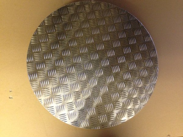 Aluminium Riffelblechronden 3,5/5mm Durchmesser 100-1250mm
