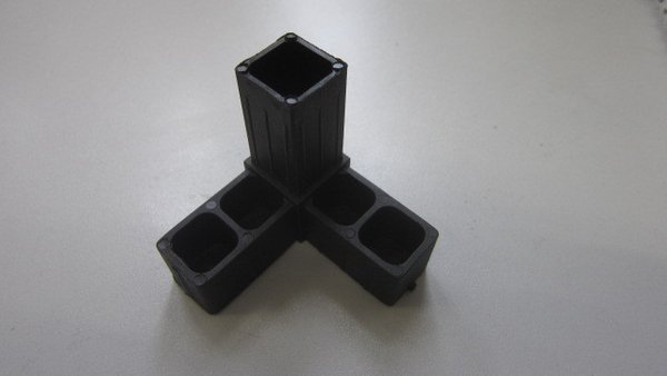 Kunststoff Eckverbinder für 20x20x1,5mm Vierkantrohr