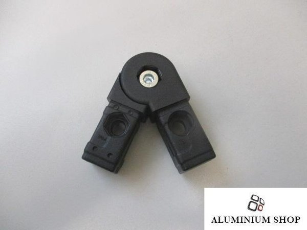 Kunststoff Gelenkverbinder 45-195 Grad für 25x25x1,5mm Vierkantrohr
